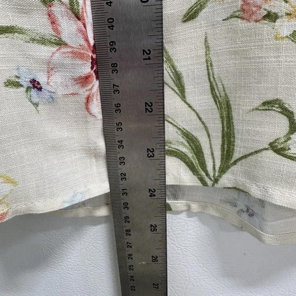 Berkeley Boutique Sz S Cream Floral Flutter Sleeve Top Prairie Cottagecore NWT - Picture 5 of 6